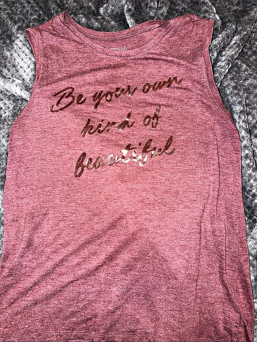 Graphic Tank Top in Pink Size Medium Like New